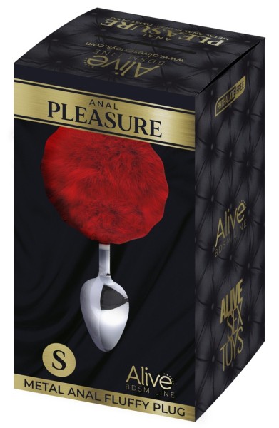 Analplug „Metal Anal Fluffy Plug S“ mit Kunstfell-Puschel am Stopper - vergleichen und günstig kaufen